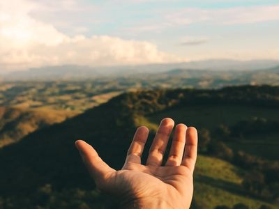 View of a serene landscape from a practice space.